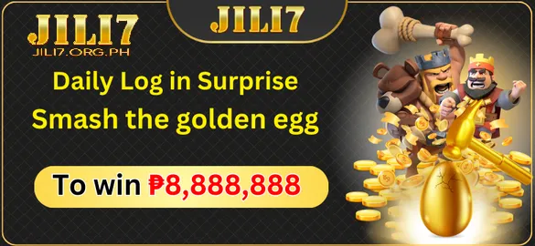 Daily login surprise Smash the golden egg to win ₱8,888,888