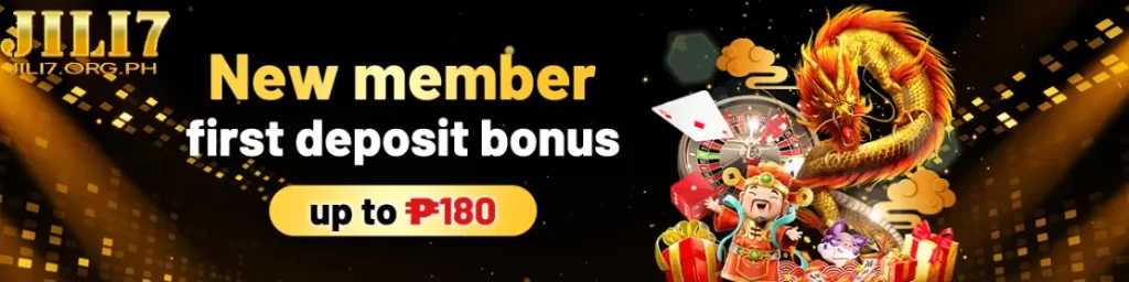 New members bonus up to ₱180 on first deposit