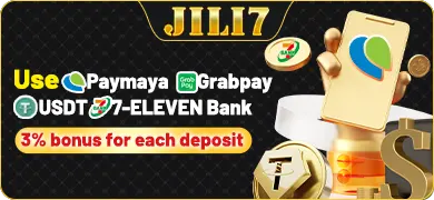 Use Paymaya, USDT, and online banking to recharge at JILI7 with a 3% reward for each recharge.